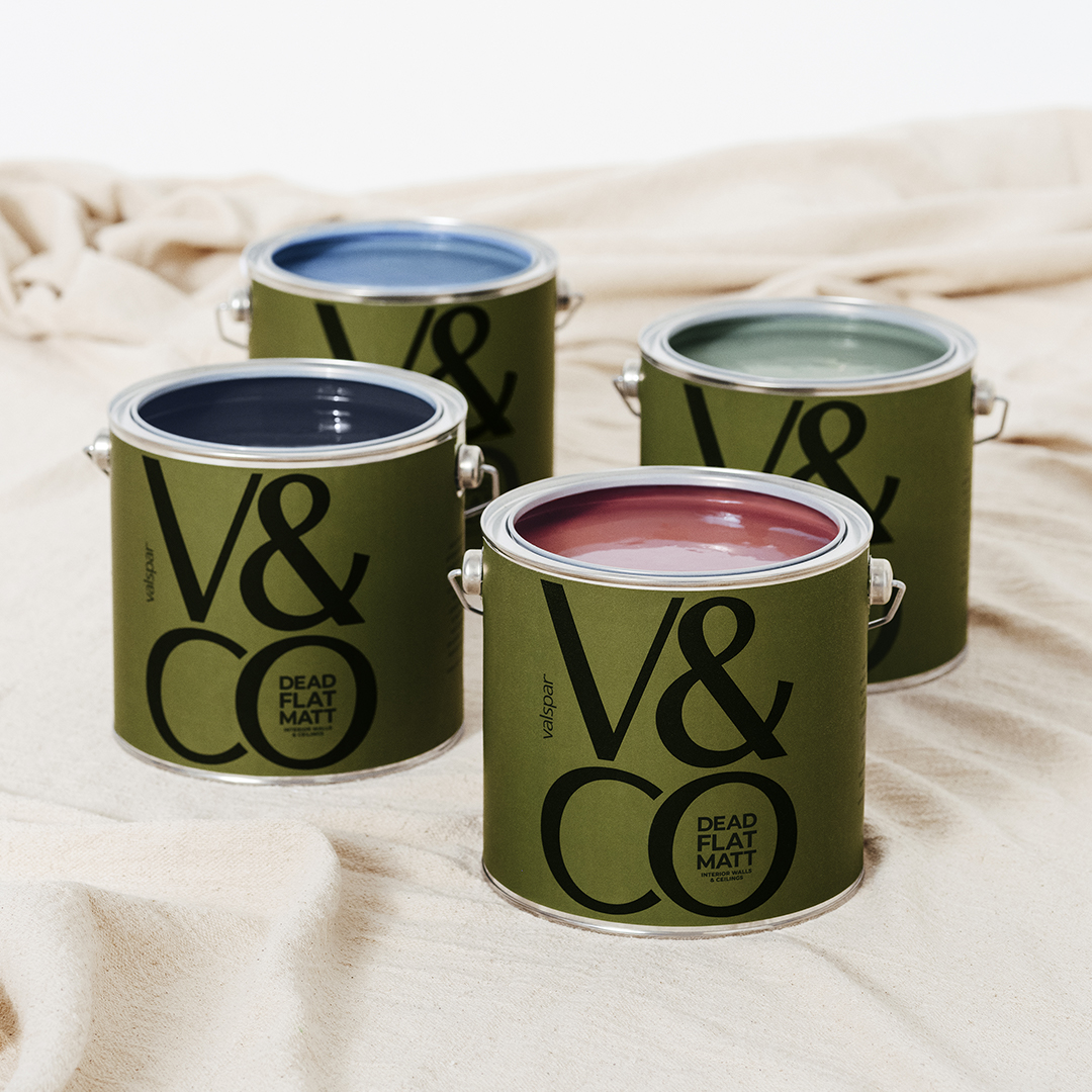 V&CO Paint Can Red Blue Green